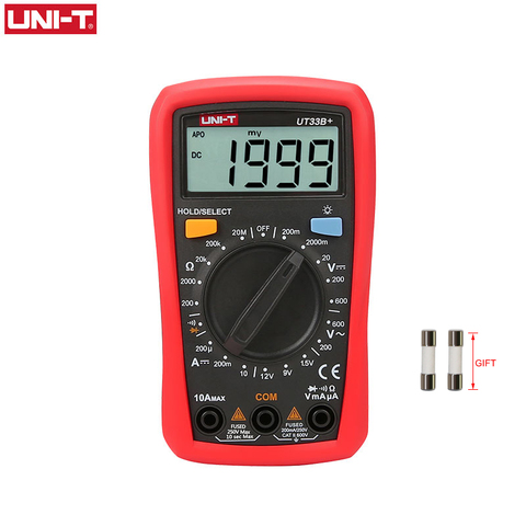 UNIT UT33B+ Mini Digital Multimeter AC DC Voltmeter Ammeter 2000 Counts Battery Test Meter Multitester Resistance ohm Tester ► Photo 1/6