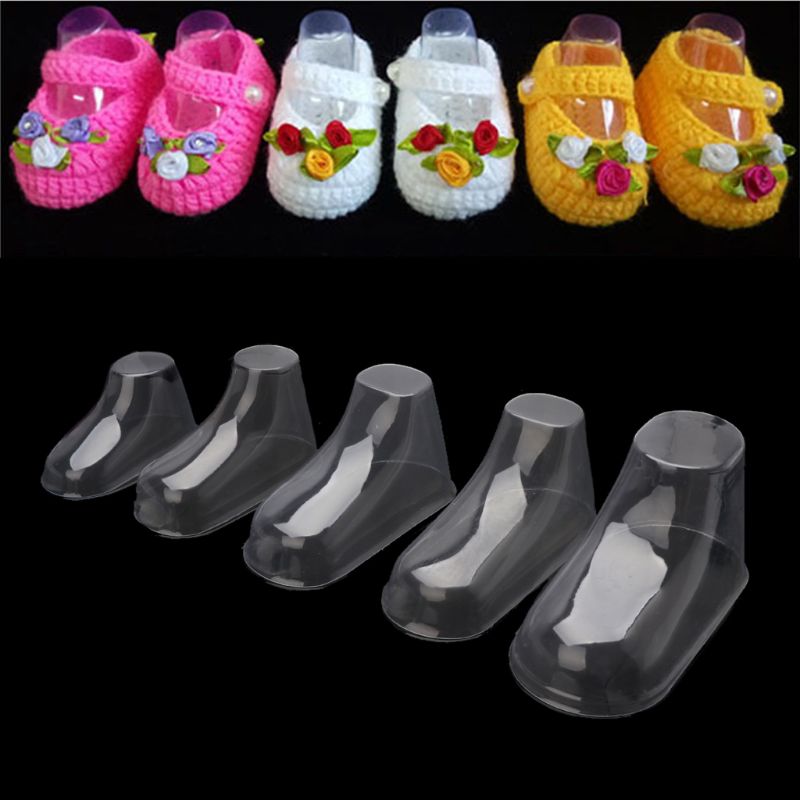 Baby Feet Display Booties Shoes Socks Clear Plastic PVC 
