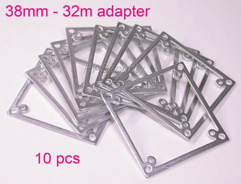 (10pcs) metal plate / adapter / spacer / converter 38 x 38mm to 32 x 32mm PCB for CCTV camera PCB module installation assembly ► Photo 1/1