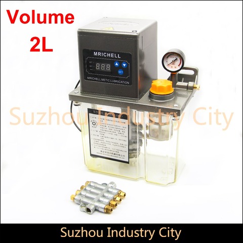 2L 220V AC  Electric Auto Lubrication Pump CNC Engraving Router machine Automatic Oil Pump  Single digital ► Photo 1/5
