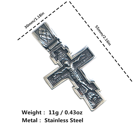 Restock Unisex 316L Stainless Steel Newest Jesus Christ Cross Bible Newest Pendant ► Photo 1/6