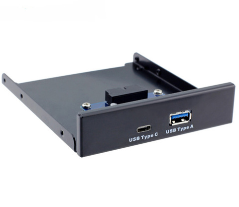 USB 3.0 Type-A & USB 3.1 Type-C USB-C Dual Port to Motherboard 20Pin Front Panel for 3.5