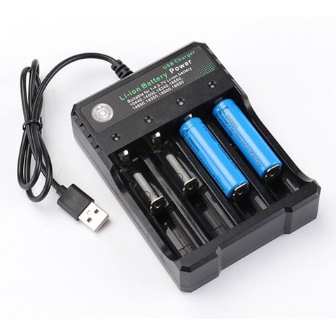 New 4.2V 18650 Charger Li-ion battery USB Independent Charging Portable Electronic 18650 18500 16340 14500 26650 Battery Charger ► Photo 1/6