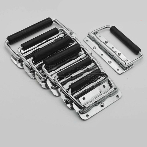 DIY Stainless steel folding spring handle Toolbox Instrument Machinery Industrial Equipment Replacement cabinet handles ► Photo 1/6