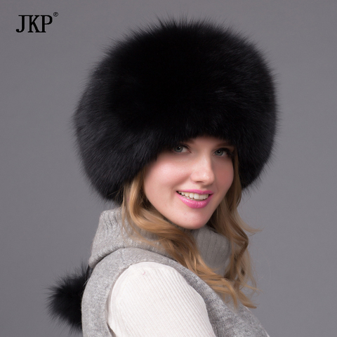 Winter unisex fox fur hat Sheepskin hat fox/raccoon Fur Hat muticolors ladies winter headgear Russian outdoor beanies cap HJL-02 ► Photo 1/6