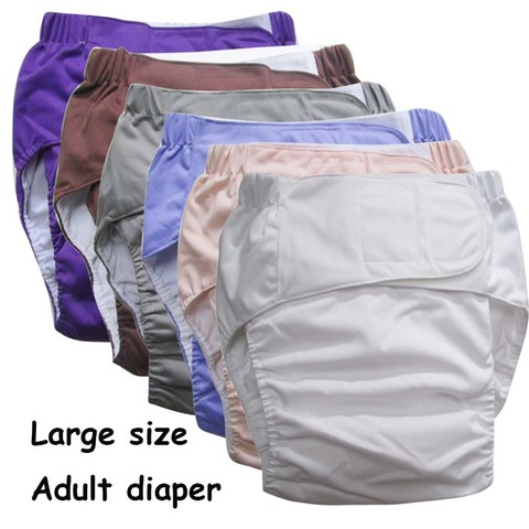 Reusable Adult Diaper for Old People and Disabled Super Large size Adjustable TPU Coat Waterproof Incontinence Pants undewearD30 ► Photo 1/6