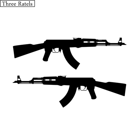 Three Ratels TZ-084 22*13.6cm 1-5 pieces AK 47 rifle vinyl car sticker decal jdm car stickers ► Photo 1/6