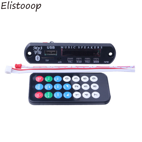buletooth TF Radio MP3 Decoder Board 12V Audio Module for Car Remote Music Speaker DC 12 Micro USB Power Supply ► Photo 1/5