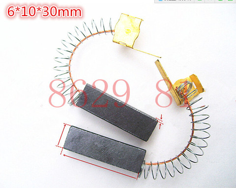 2pcs AS42 6*10*30mm Motor Carbon Graphite Brushes Springs &Wick Power Electric Tool for Midea QW12 Series Cleaner/Dust Collector ► Photo 1/1