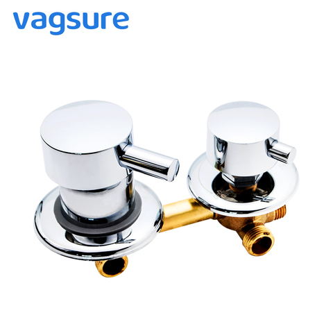 2/3/4/5 Ways Water Outlet Screw Thread Center Distance 10cm 12.5cm Mixing Valve Brass Bathroom Shower Mixer Faucet Tap Cabin  ► Photo 1/6