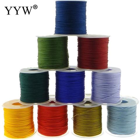 Braided Nylon Thread, Chinese Knotting Cord Beading Cord for Beading  Jewelry Making, Red, 0.8mm, about 100yards/roll