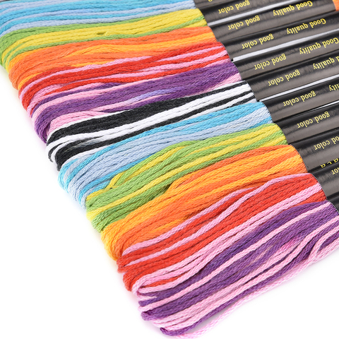 24PCS Multicolor DMC Embroidery Threads Floss 20 Mix Colors Sewing Skeins Craft DIY Embroidery Cross Stitch Thread Kit ► Photo 1/4