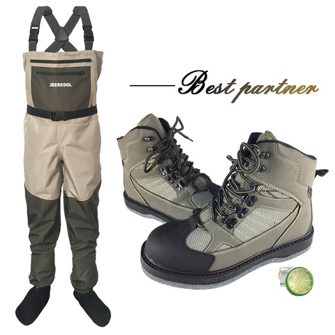 Fly Fishing Wading Shoes & Pants Aqua Sneakers Clothing Set