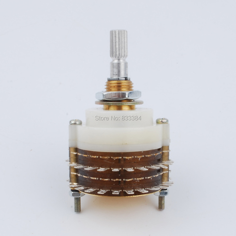 Free shipping New 2pc 2 Pole 23 Step Rotary Switch Attenuator Volume Control Pot Potentiometer DIY ► Photo 1/1