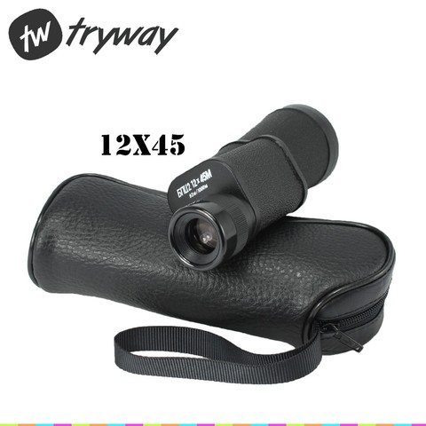 Top quality Baigish 12X45 telescope MINI Monocular pocket Military HD 8x ZOOM BK4 HD OPTICAL GLASS Russian Army Binoculars ► Photo 1/6