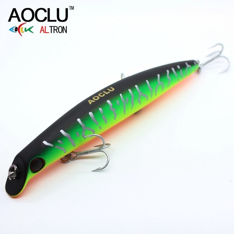 AOCLU wobblers Super Quality 5 Colors 12cm 13.8g Hard Bait Minnow Crank Fishing lures Bass Fresh Salt water 6# VMC hooks ► Photo 1/6