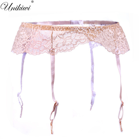 UNIKIWI Sexy Women's Garters Floral Lace Garter Belt.One Size Suspenders Belt.Ladies Garter Goth Wedding Stocking Belt.C-0431 ► Photo 1/6