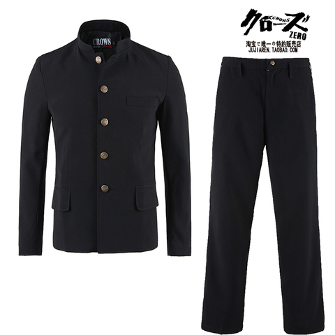 Free Shipping New Japanese casual school uniform male men's boy slim blazer chinese suit set jacket+pants Korean long On Sale ► Photo 1/1