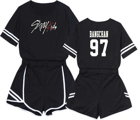 2022 Two Piece Set Women Straykids Pity Twinset Motion Suit Suit-dress Leisure Time Self-cultivation Short Skirt Stray Kids ► Photo 1/6