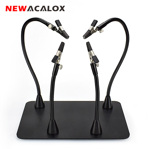 NEWACALOX Magnetic Flexible Arm  PCB Board Fixed Clip Soldering Third Hand Welding Station Soldering Holder  Repair Tools ► Photo 1/6