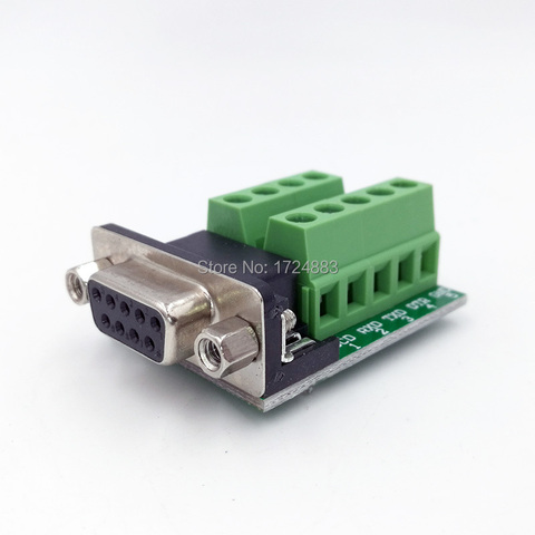 DB9 Adapter RS232 Serial Signals Terminal Module Interface Converter To Terminal DB9 Connector Male Female D sub ► Photo 1/5