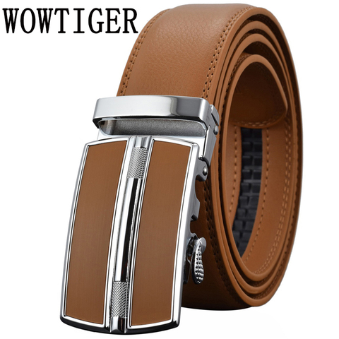 Men's Belts Luxury Automatic Buckle Genune Leather Strap Black Brown for Mens Belt Designers Brand High Quality ► Photo 1/6