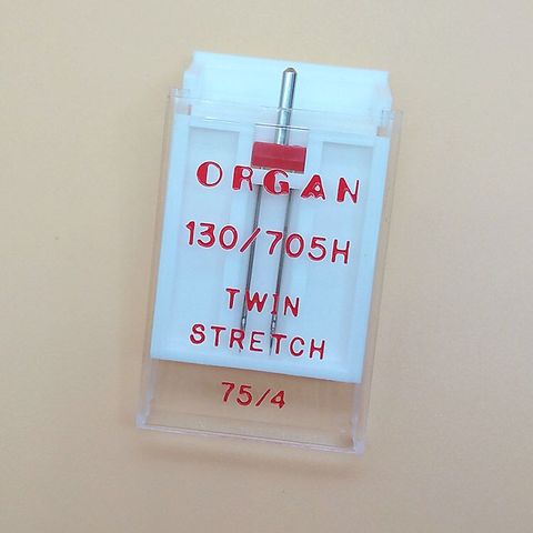 twin stretch Organ Needles 130/705H size 75/4 For Stretch Knitting Fabric Domestic Sewing Machine Twin Needle ► Photo 1/2