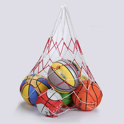 1pcs 10 Balls Carry Net Bag outdoor sporting Soccer Net Portable Sports Equipment Basketball Volleyball ball net bag ► Photo 1/6