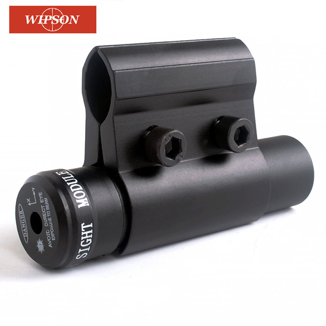 Tactical Red Dot Laser Sight With Picatinny Mount for Hunting Optics Black 
