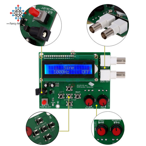 1Hz-65534Hz frequency Meter DDS Function signal generator diy kit frequency generator Module Sine Square Sawtooth Triangle Wave ► Photo 1/6