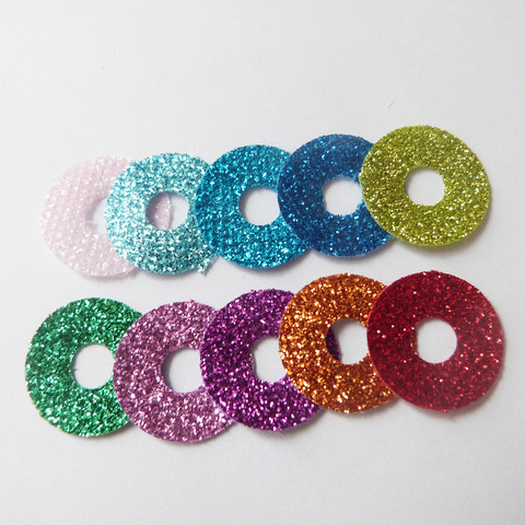 40pcs/lot 12mm/16mm/20mm/24mm--- 10 colors round glitter Nonwovens for toy eyes materials --color option (no eyes) ► Photo 1/1
