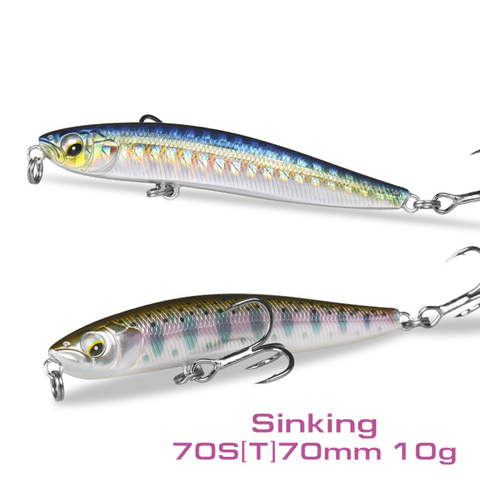 SFT Sinking Lure Stickbait 70mm 10g Excellent Wobbler Sink Minnow Pencil Fishing Lures Artificial Bait For Pike Fishing ► Photo 1/6