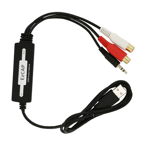 Ezcap USB Audio Capture Cassette To CD/MP3 Converter MP3 WMA WAVE Recorder Edit with 3.5mm audio input ► Photo 1/6