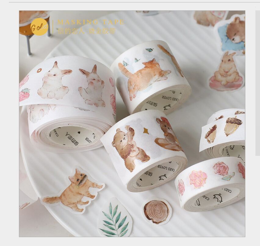 Cute Kawaii Adorable Cat Adhesive Paper Washi Tape Masking Tape DIY  Scrapbooking Stick Label - AliExpress