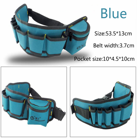 Multi-color Electricians Tool Belt Repair Pouch Pocket Tool Waist Bag Multifunctional Waterproof Carpenter Oxford cloth Tool Bag ► Photo 1/6