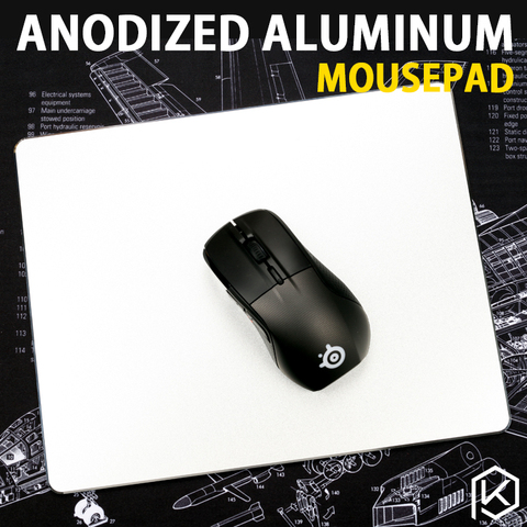 Aluminum alloy mousepad Gaming Mat Mouse with free gift tablet support with Non-Slip Rubber Bottom Mouse Pad anti slip Mousepad ► Photo 1/6