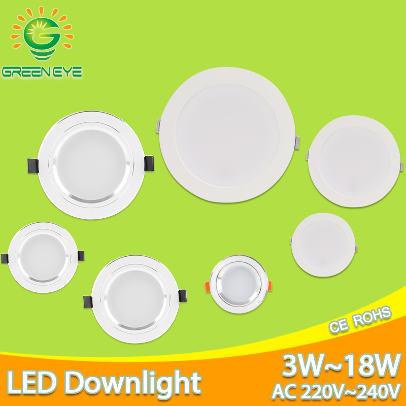 Round Led Ceiling Recessed Spot Light, 2 Led Recessed Light Ultra Bright 3w