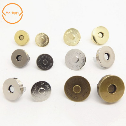 10/14/18mm 10pcs/lot 4Colour DIY raccessories lady bags Magnetic button clasp Magnet Suction Purse buckle Clothing buttons ► Photo 1/1
