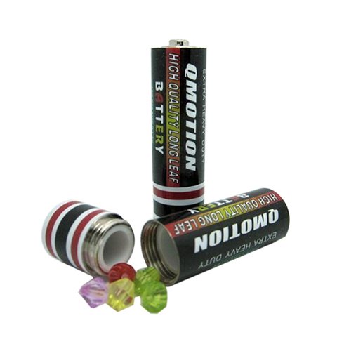 Creative Hidden Container Case Secret Stash Diversion Safe AA Battery Storage Pill Box ► Photo 1/2