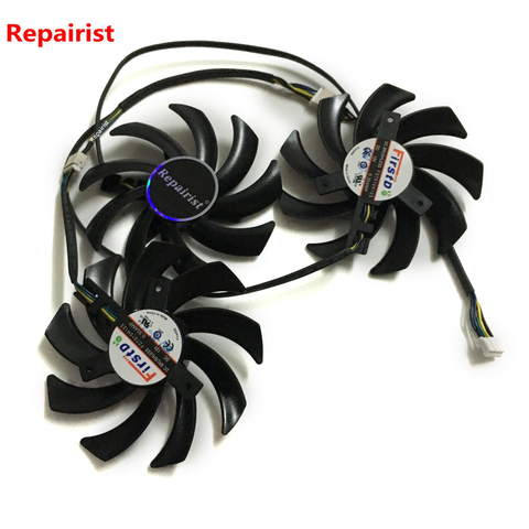 3Pcs/Lot R9-290X/390/390X GPU VGA Cooler Fan for Sapphire R9 290X 4G R9 390 8G PRO R9 390X 8G D5 OC Tri-X Video card cooling ► Photo 1/5