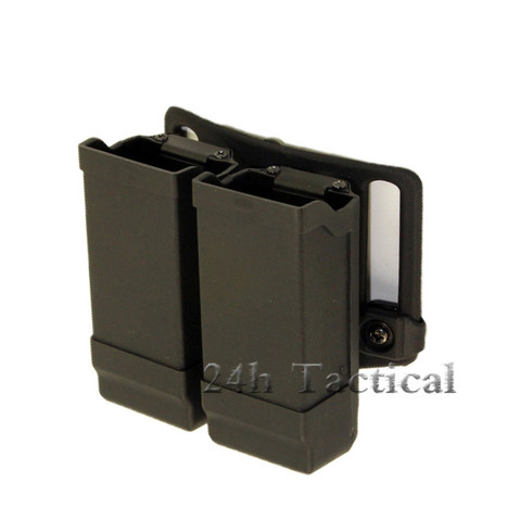 CQC Double 2 Magazine Belt Pouch Case Hunting 9mm .45 Cal Magazine Case For Glock M9 USP SP2022 with Belt Loop ► Photo 1/6