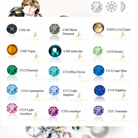 Crystal Castle Color Rhinestones Top Grade 6A Glitter Crystal Hotfix Strass Diy Sewing&Fabric Stone Garment Rhinestone Hot Fix ► Photo 1/6