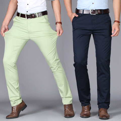 men suit pants casual office high quality trousers business pants for men wedding party dress social trousers pantalones hombre ► Photo 1/6