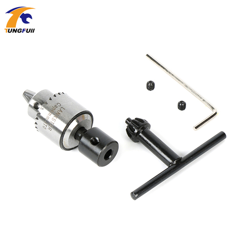 Mini Drill Press Applicable To Motor Shaft Connecting Rod 4/5/6/8 mm+Hot Electric Drill Grinding Mini Drill Chuck Key Keyless Dr ► Photo 1/6