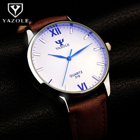 YAZOLE Luxury Blue Glass Watch Men Quartz Watch Luxury Fashion Men Wrist Watch Male Clock Hodinky Quartz-watch Relogio Masculino ► Photo 1/6