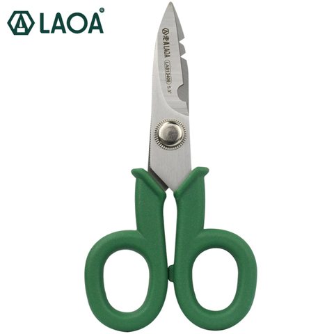 LAOA Electrician Scissors Stripping Wire Shearing Stainless Steel Shear electrician Repair Scissors ► Photo 1/6
