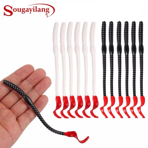 Sougayilang 20pcs Fishing Lure Artificial Soft Bait 2.5g/0.08oz Long Curly Rubber Silicone Bait Tackle Pesca Isca ► Photo 1/6