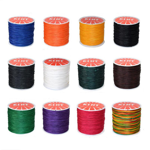 0.45mm 0.5mm 0.6mm 0.7mm Durable Leather Sewing Waxed Thread String Cord For DIY Handicraft Tool Hand Stitching Thread Materials ► Photo 1/3