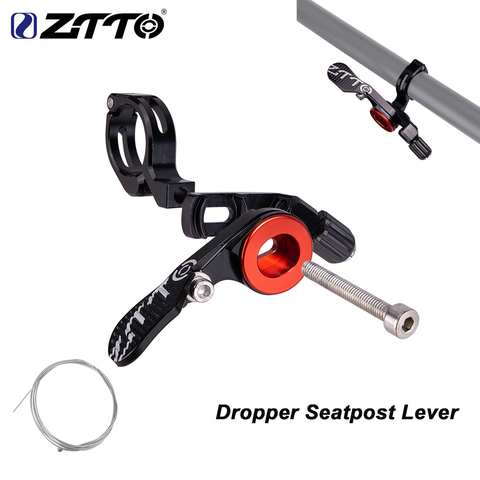 ZTTO MTB Road Dropper Post Remote Lever Seatpost Height Adjust Seat post Dropper remote control lever shifter style for 22.2mm ► Photo 1/6