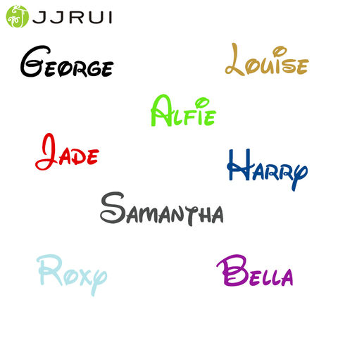 JJRUI Personalised Name Boy or Girl With Vinyl Sticker Decal Wall Art Sticker SIZE S/M ► Photo 1/6